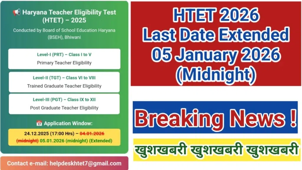 htet 2026 last date extended
